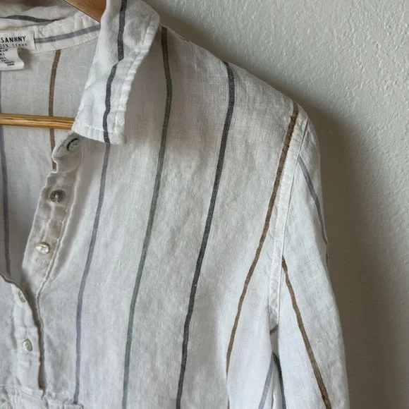 Artisan NY 100% Linen Top - Picture 2 of 5